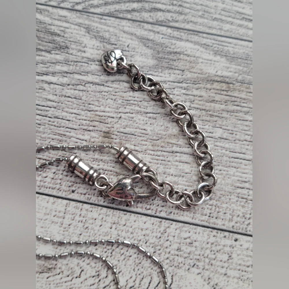 🌕 CLEARANCE BRIGHTON Double-sided Crystal Necklace PRICE REFLECTS CONDITION - Picture 4 of 5